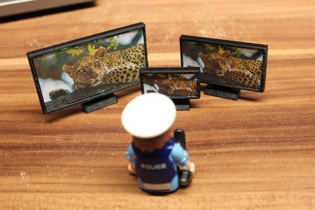 tv / television set [playfab 183003 - playmobil compatible] 