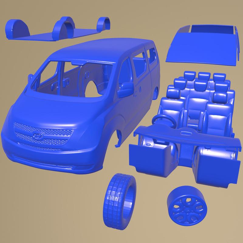 Hyundai Imax 2010 PRINTABLE CAR IN SEPARATE PARTS