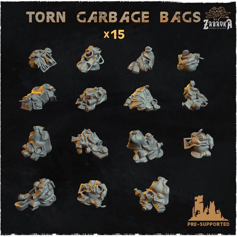 Torn Garbage Bags - Basing Bits 2.0