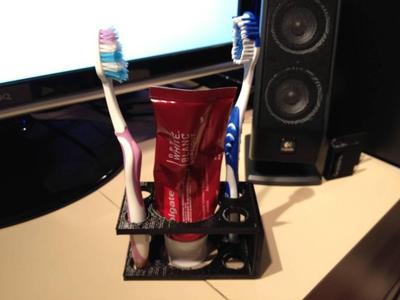 Toothbrush + Toothpaste Holder
