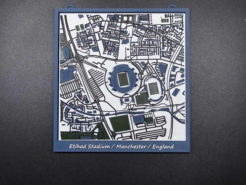 Etihad Stadium Manchester City  3D-Miniatur