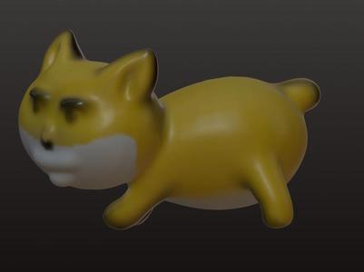 Sand sculpture animation shrimp hand model panda big yellow sand sculpture dog