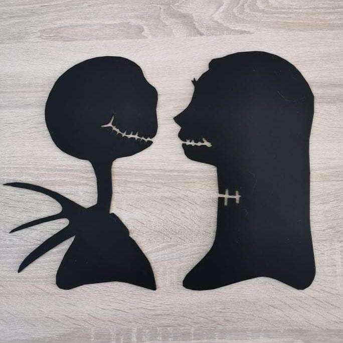 Jack and Sally Skelligton - Disney - 2D