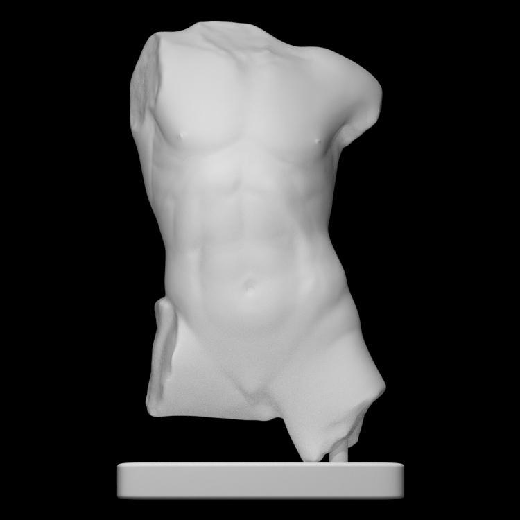 Marble torso of a boy