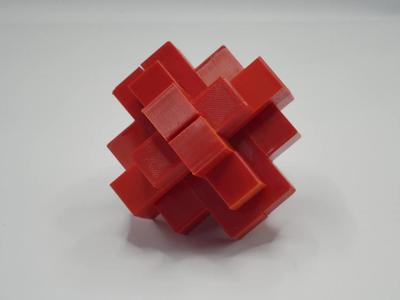 Brain Teaser Toy - Luban Lock - Enclosure - No: 14 (with GIF instructions)