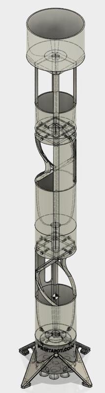 Vertical Rocket Planter - Falcon 9