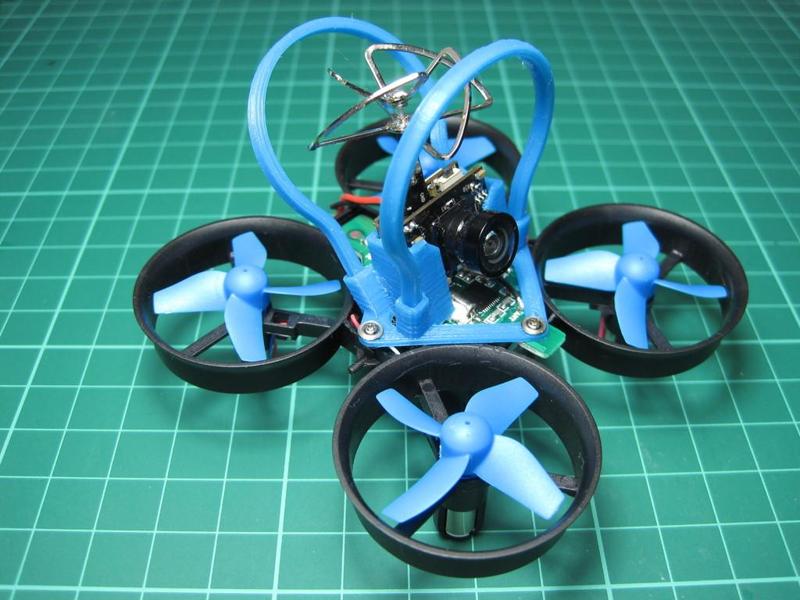 Eachine TX03 FPV camera mount with double guard protection cover for Eachine E010, JJRC H36 or FuriBee F36 Tiny Whoop mini drones