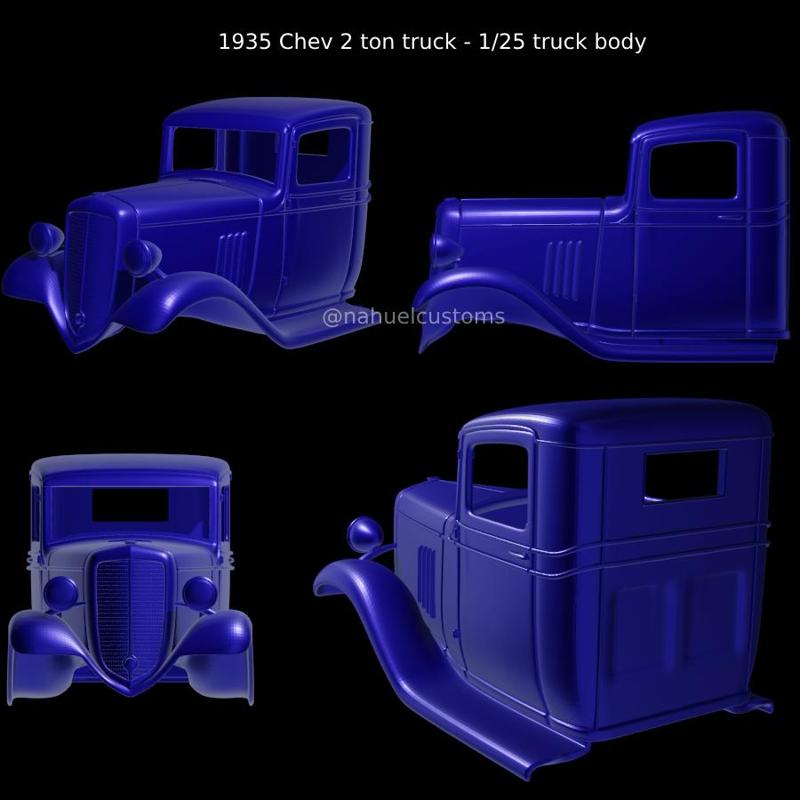 1935 Chev 2 ton truck - 1/25 truck body