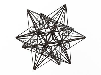 Wireframe Shape Great Icosahedron