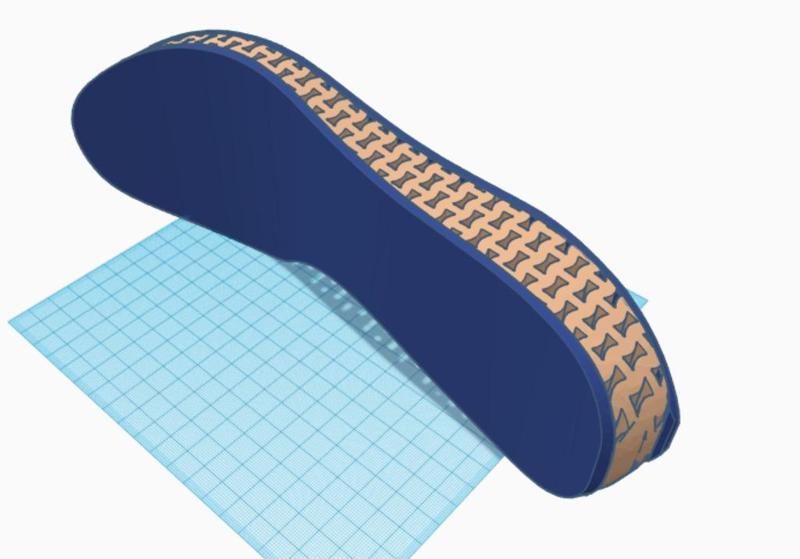 Auxetic Honeycomb Shoe Sole