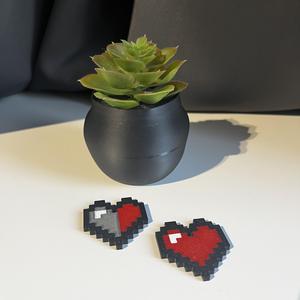 MINECRAFT HEART'S KEYCHAIN