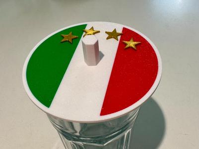 Getränkedeckel Italy | glass cover | Glasabdeckung