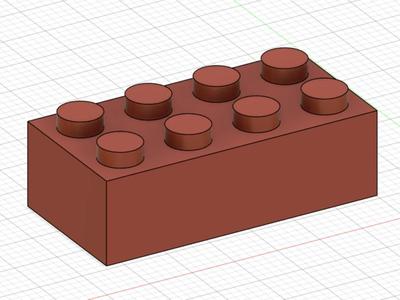 Red 2x4 Brick