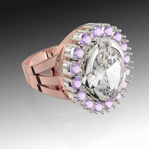 Jewelry engagement ring stone oval 12.6x10mm