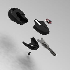 Fiat Key Shell - 3D Printable Replacement Case for Fiat key - GT15