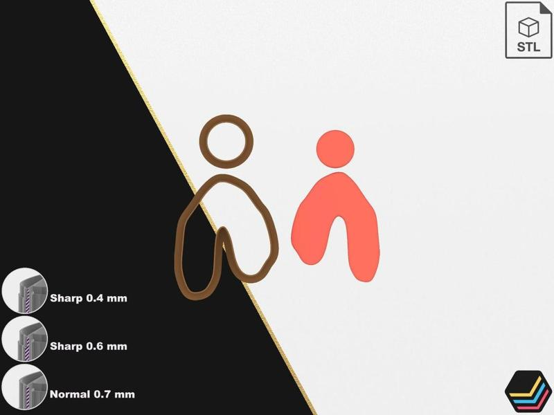 Polymer clay cutters Brevi | 5 size 3 version cut| Digital files for 3D printing