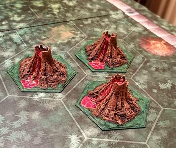 tikal volcano and tile set