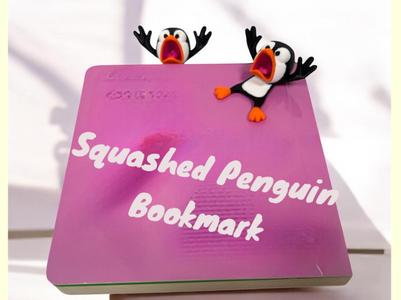 Squashed  Penguin Bookmark