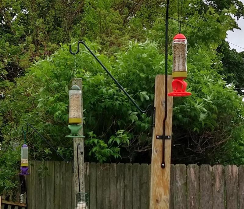 Rocket Ship Bird Feeder