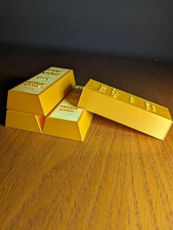 3D Printable Gold Bar