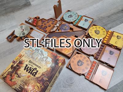 STL Files for Defenders of the Wild board game insert