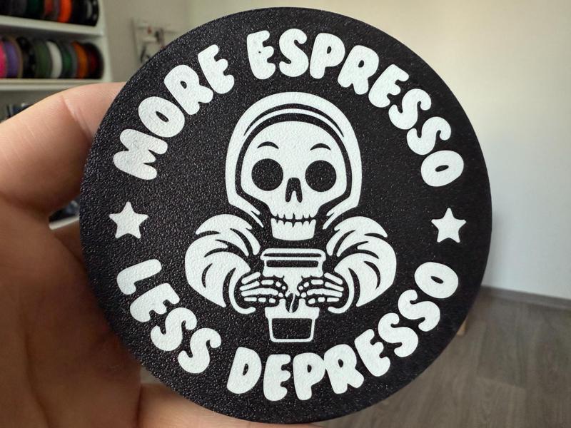 Espresso Depresso coaster