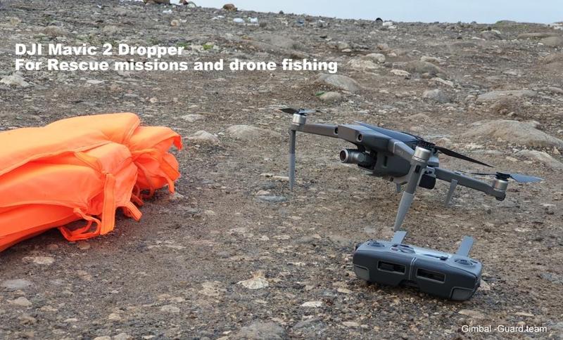 DJI MAVIC 2 DROPPER FOR RESCUE MISSIONS AND DRONE FISHING - Spare parts only