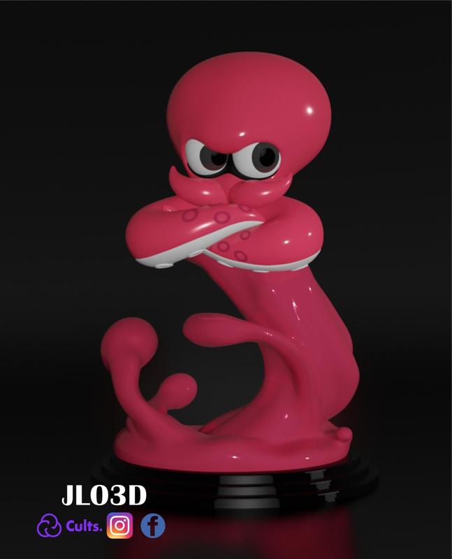 Octoling Amiibo - Splatoon Fan Art
