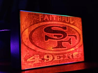 Hueforge Faithful to the bay, SF - 49ers light box