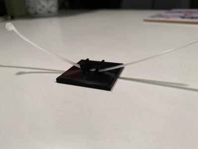 Cable clip whit strip way