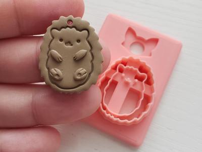 Hedgehog Hedge Hog Polymer Clay Earring Cutter