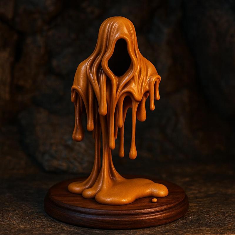 Melting Ghost Halloween 3D Print | Dripping Horror Figurine | Spooky Haunted Decor