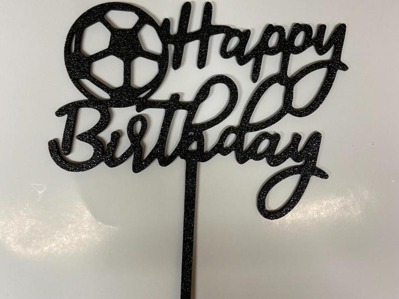 Football cake topper