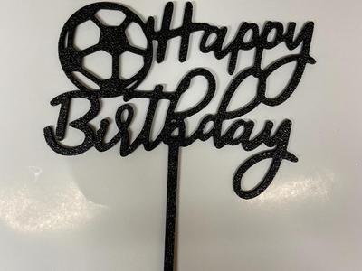 Football cake topper