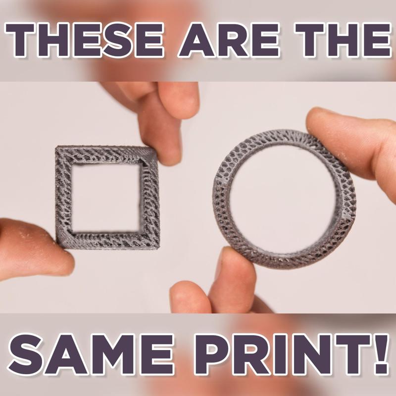 Circle to Square P.O.V. Illusion