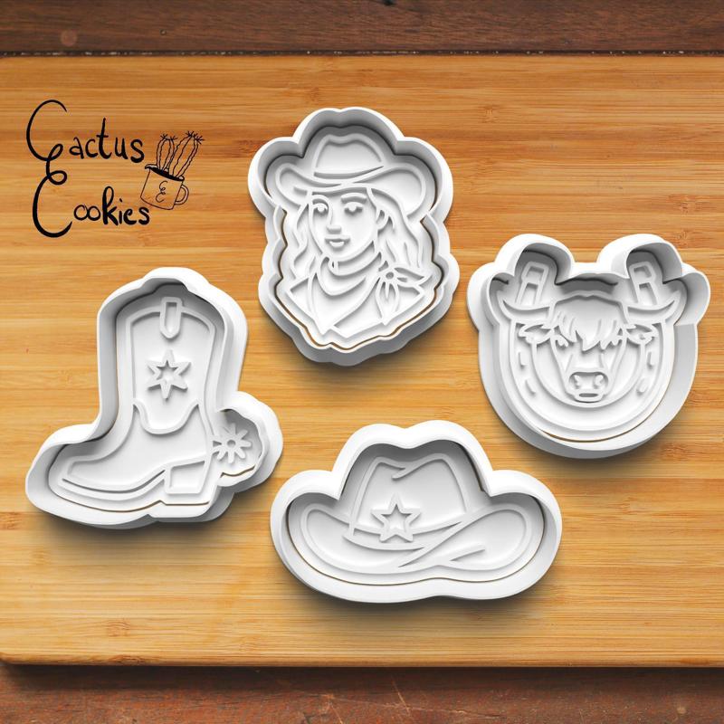 Cowgirl Cookie Cutter set 0918