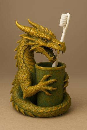 Dragon Toothbrush Holder – 3D Printable Fantasy Cup