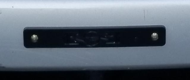 Front License Plate Delete