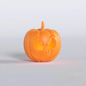 pumpkin lamp divided into 2 tender
