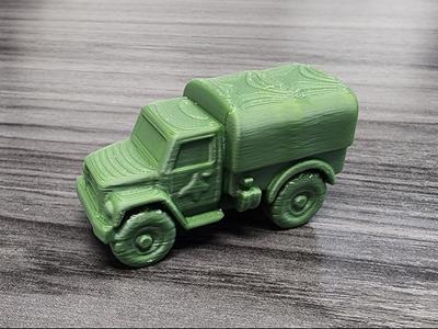 Green Army Toy Soldier Military Truck