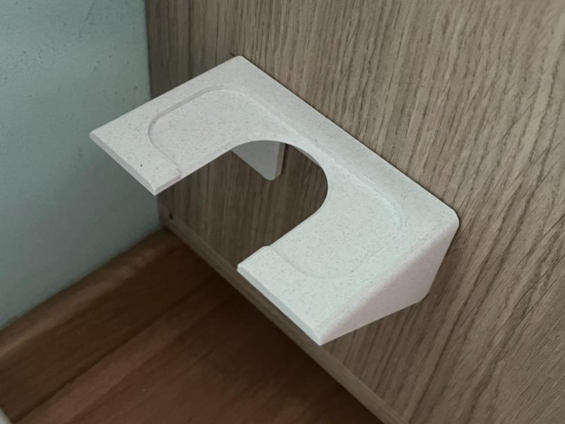 Small shelf with two screw holes