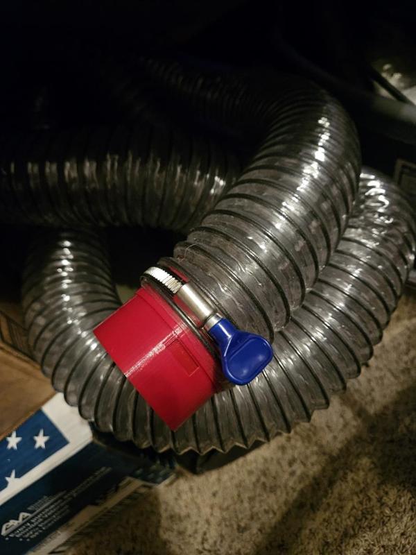 2.5" hose adapter cnc lowrider