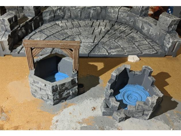 Fantasy Wargame Terrain - Well and Ruined Well
