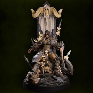 Female Orc Blade - 72mm 3D Printable Miniature