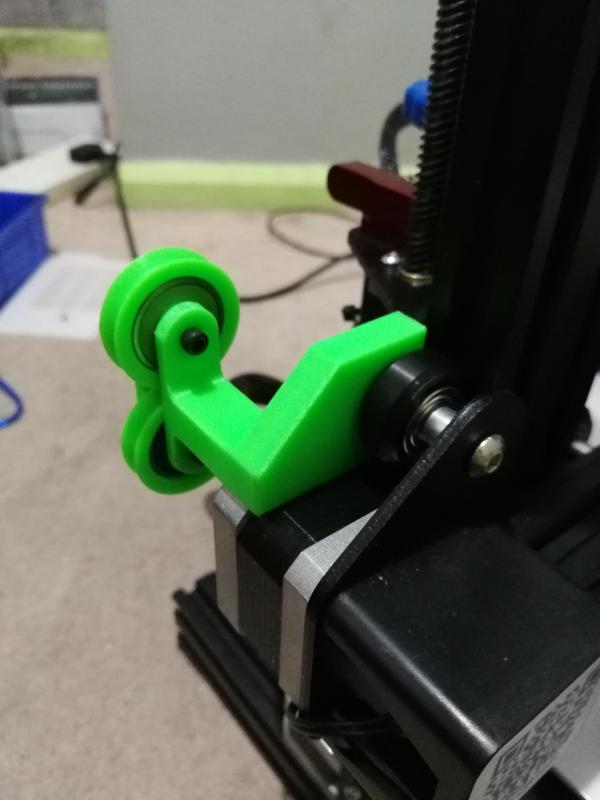 Ender 3 Twin Wheeled Filament Guide For Side And Top Mounted Spools