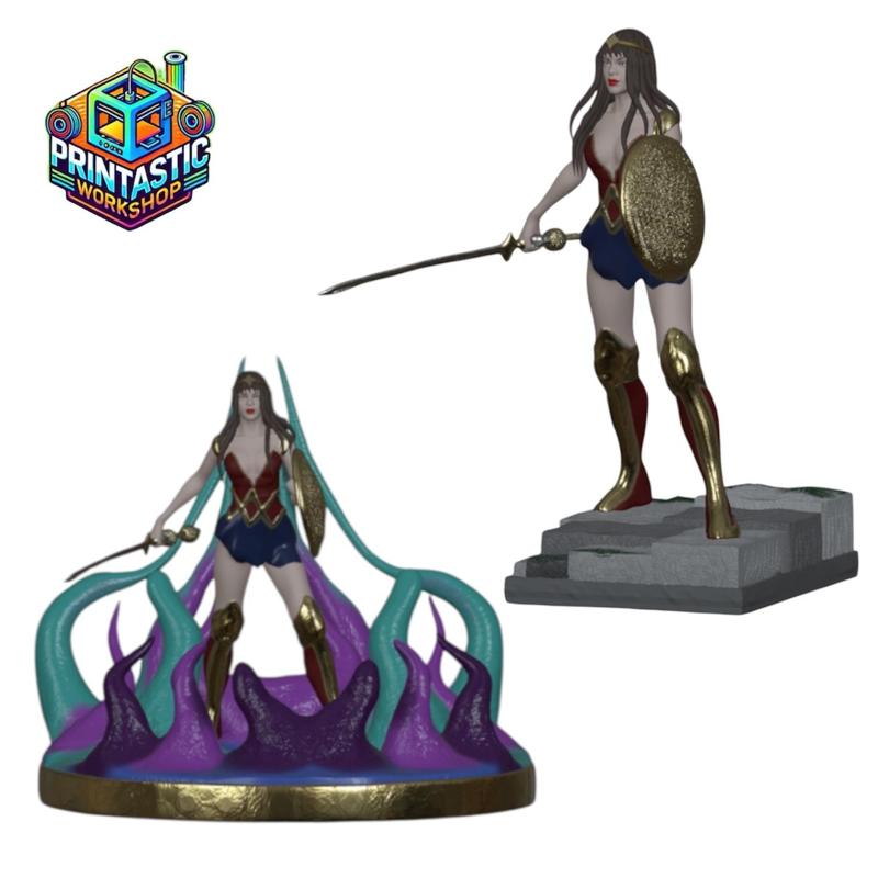 Amazon Warrior vs Tentacle Horror – Dual Base Edition