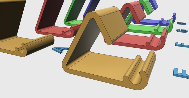 Simple phone stand holder for phone smartphone with and without cover easy printable without support