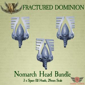 Fractured Dominion - Nomarch Heads x 3 (Ancient Eldar)
