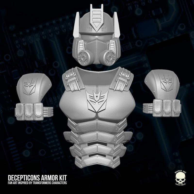 Decepticons Armor Fan Art 3D Printable Files for Action Figures