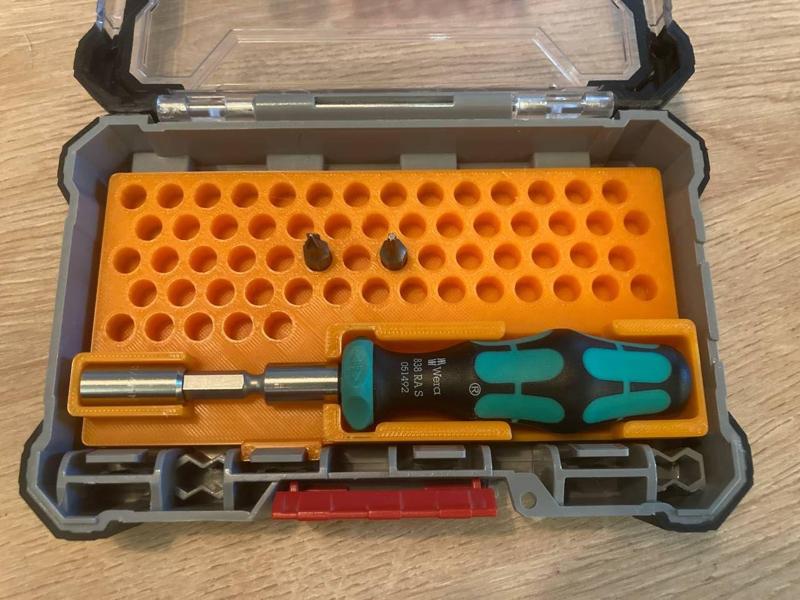 Wera 838 and bits holder for Bosch Custom Case